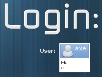 LXDM login screeen partial screenshot